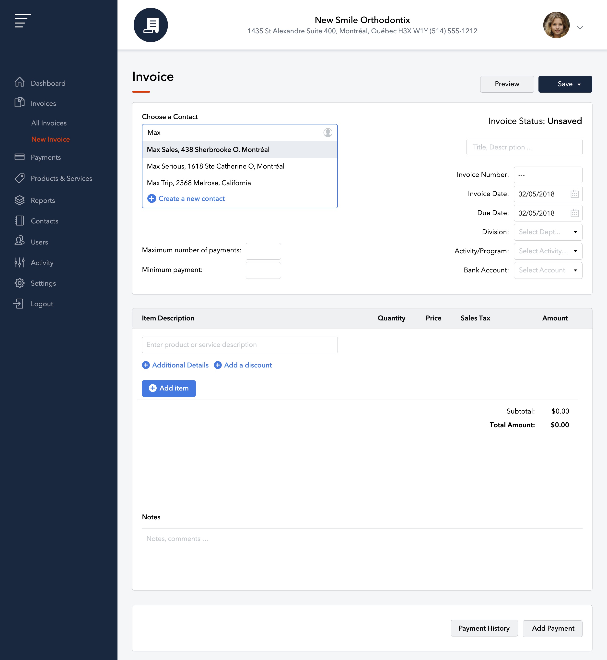 Invoice Mailbox